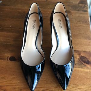 Michael Kors black patent leather heels